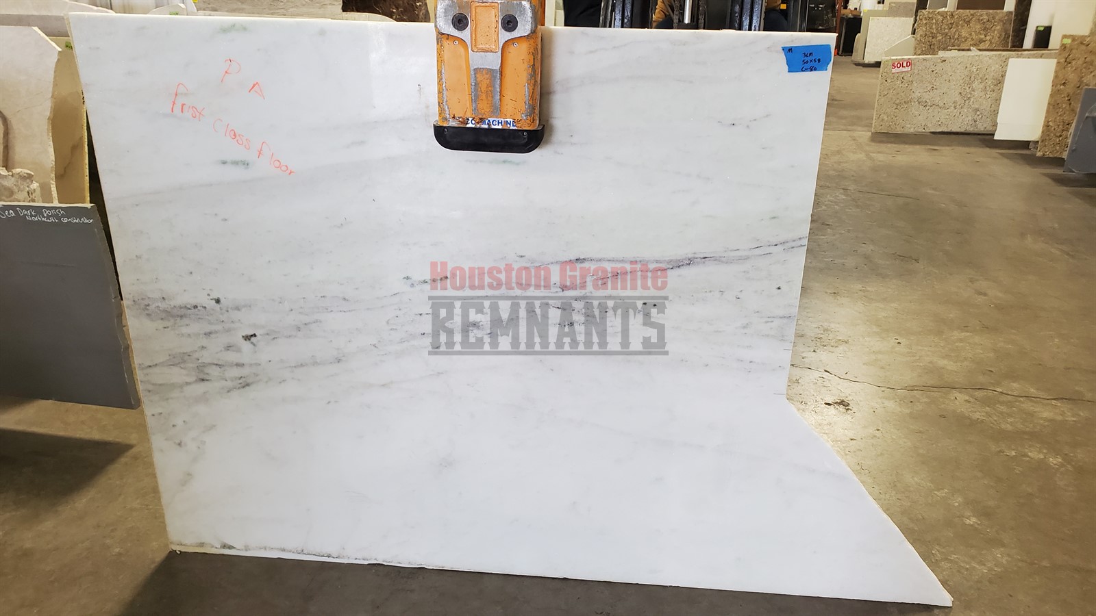 Crystal White Marble Remnant 58